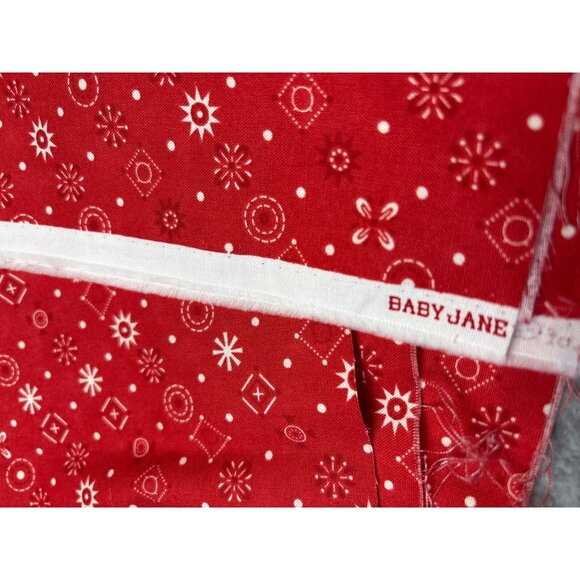 Red & White "Baby Jane" Cotton Fabric by Cosmo Cricket for Moda - Picture 4 of 12
